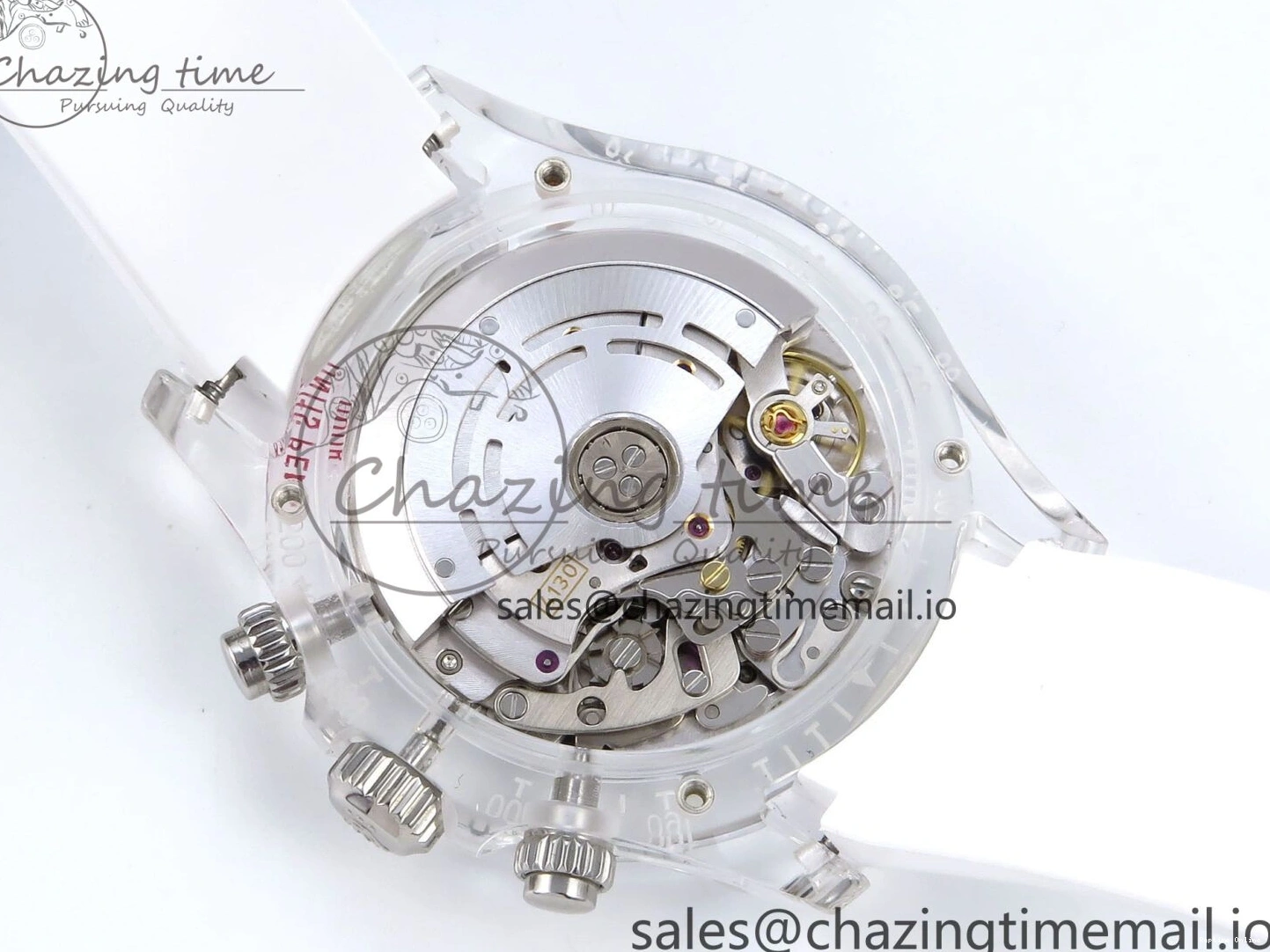 0407 Daytona AET Remould N6F 1:1 Best Edition Meteorite Dial on White Rubber Strap SA TopPick 920